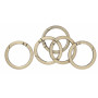 Infinity Hearts O-ring/Endeløs ring med Åbning Messing Antik bronze Ø37,6mm - 5 stk