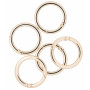 Infinity Hearts O-ring/Endeløs ring med Åbning Messing Lys Guld Ø37,6mm - 5 stk