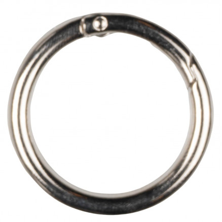Infinity Hearts O-ring/Endeløs ring med Åbning Messing Sølv Ø37,6mm - thumbnail