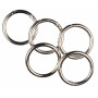 Infinity Hearts O-ring/Endeløs ring med Åbning Messing Sølv Ø37,6mm - 5 stk