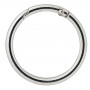 Infinity Hearts O-ring/Endeløs ring med Åbning Messing Sølv Ø43,6mm - 5 stk