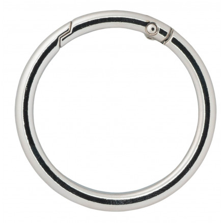 Infinity Hearts O-ring/Endeløs ring med Åbning Messing Sølv Ø43,6mm - thumbnail