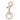 Infinity Hearts Karabinhage med D-ring Messing Lys Guld 45mm - 5 stk