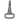Infinity Hearts Karabinhage med D-ring Messing Gunmetal 50mm - 1 stk