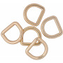 Infinity Hearts D-Ring Messing Lys Guld 19x19mm - 5 stk