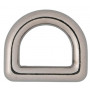 Infinity Hearts D-Ring Messing Sølv 12x12mm - 5 stk