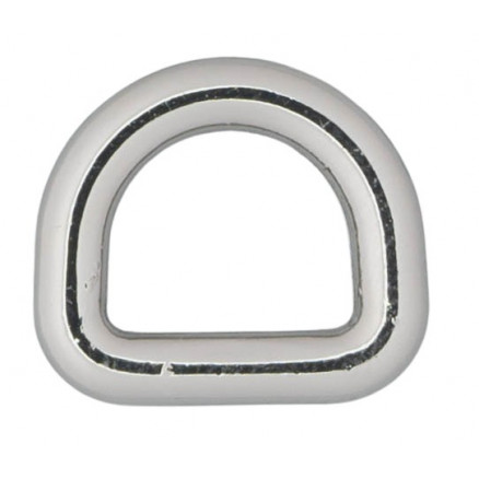 Infinity Hearts D-Ring Messing Sølv 10x10mm - 5 stk thumbnail