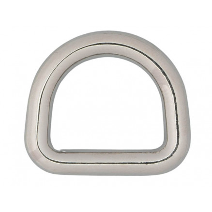 Infinity Hearts D-Ring Messing Sølv 16x16mm - 5 stk thumbnail