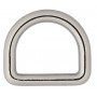 Infinity Hearts D-Ring Messing Sølv 25x25mm - 5 stk