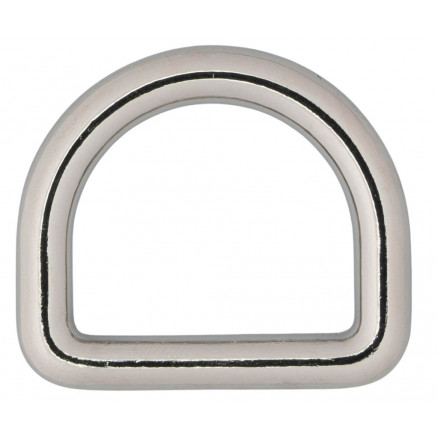 Infinity Hearts D-Ring Messing Sølv 25x25mm - 5 stk thumbnail