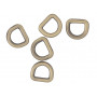 Infinity Hearts D-Ring Messing Antik bronze 10x10mm - 5 stk