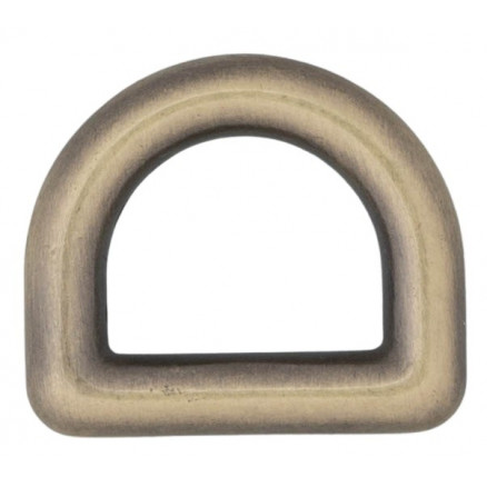 Infinity Hearts D-Ring Messing Antik bronze 12x12mm - 5 stk thumbnail