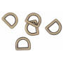 Infinity Hearts D-Ring Messing Antik bronze 12x12mm - 5 stk