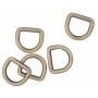 Infinity Hearts D-Ring Messing Antik bronze 19x19mm - 5 stk