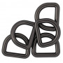Infinity Hearts D-Ring Messing Gunmetal 16x16mm - 5 stk