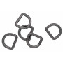Infinity Hearts D-Ring Messing Gunmetal 19x19mm - 5 stk