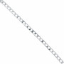 Infinity Hearts Kæde i Metermål Aluminium Sølv 12x8mm - 50cm