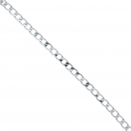 Infinity Hearts Kæde i Metermål Aluminium Sølv 12x8mm - 50cm thumbnail