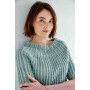 Cool Wool Bluse af Lana Grossa - Bluse med Rundt Bærestykke Strikkeopskrift Str. 36/38 - 48/50