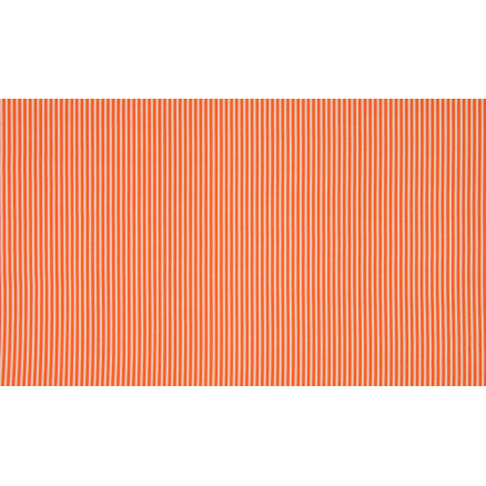 Minimals Bomuldspoplin Stof Print 333 Stripe Orange 145cm - 50cm
