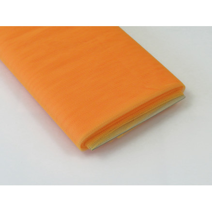 Tyl Stof Nylon 58 Neon Orange 145cm - 50cm thumbnail