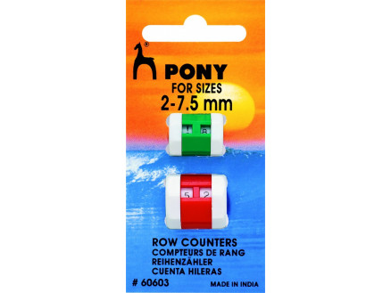 Pony Omgangstæller / Pindetæller 2-7,5mm - 2 stk