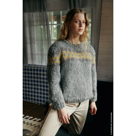 Lana Berlin Furry Sweater af Lana Grossa - Sweater Strikkeopskrift Str thumbnail