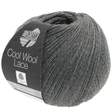 Lana Grossa Cool Wool Lace Garn 26 Mørkegrå thumbnail