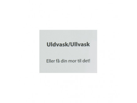 Label Uldvask Hvid - 1 stk