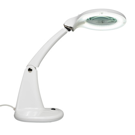 Billede af Prym Forstørrelsesglas til Bord med LED Lampe Hvid Plastik Ø9,5cm