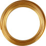 Bonzaitråd, guld, rund, tykkelse 3 mm, 29 m/ 1 rl.