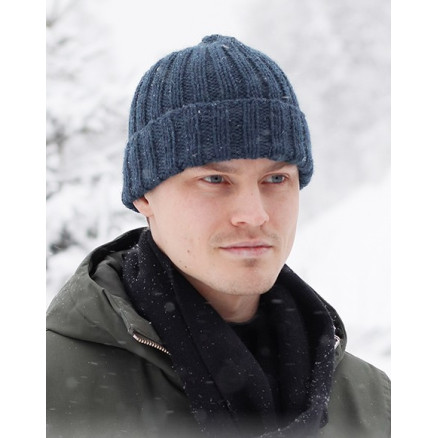Icebound Hat by DROPS Design - Hue Strikkeopskrift str. S/M - L/XL thumbnail