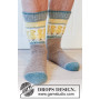 Dancing Chicken Socks by DROPS Design - Sokker Strikkeopskrift str. 35/37 - 44/46