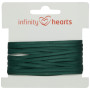 Infinity Hearts Satinbånd Dobbeltsidet 3mm 593 Armygrøn - 5m