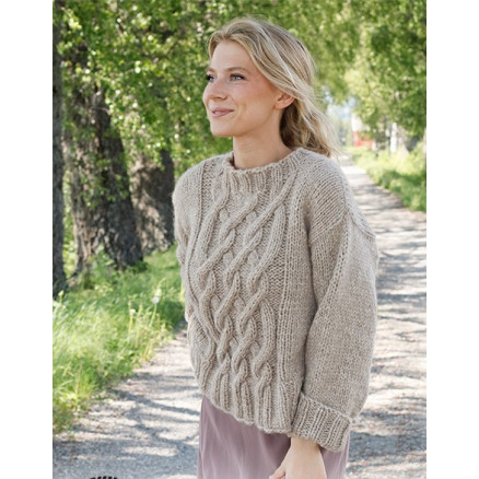 Countryside Road by DROPS Design - Bluse Strikkeopskrift str. S - XXXL - Small