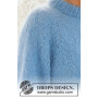 Blueberry Cream Sweater by DROPS Design - Bluse Strikkeopskrift str. S - XXXL