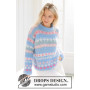 Mixed Berries Sweater by DROPS Design - Bluse Strikkeopskrift str. XS - XXXL