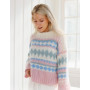 Berries and Cream Sweater by DROPS Design - Bluse Strikkeopskrift str. XS - XXXL