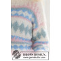 Berries and Cream Sweater by DROPS Design - Bluse Strikkeopskrift str. XS - XXXL