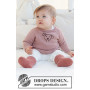 Woof Woof Sweater by DROPS Design - Baby Bluse Strikkeopskrift str. 0/1 mdr - 3/4 år