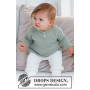 Little Pea by DROPS Design - Baby Bluse Strikkeopskrift str. 0/1 mdr - 5/6 år