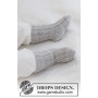Little Pearl Socks by DROPS Design - Baby Sokker Strikkeopskrift str. 0/1 mdr - 3/4 år