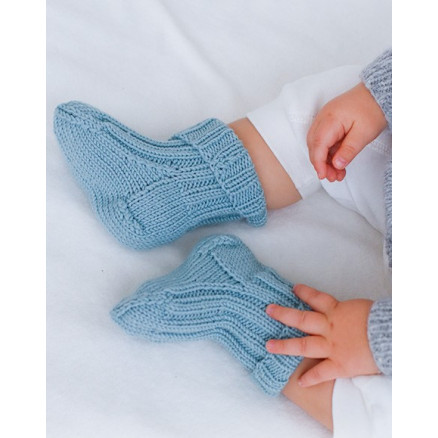 Dream in Blue Socks by DROPS Design - Baby Sokker Strikkeopskrift str. thumbnail