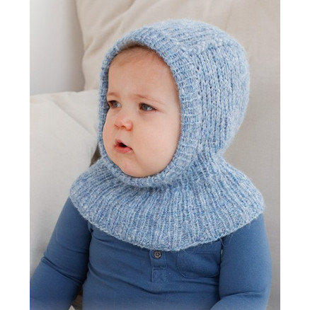 Chilly Day Balaclava by DROPS Design - Baby Elefanthue Strikkeopskrift thumbnail