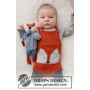Baby Fox Onesie by DROPS Design - Baby Bodystock Strikkeopskrift Str. Præmatur - 3/4 år
