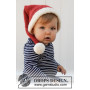 Sleepy Santa Hat by DROPS Design - Baby Nissehue Strikkeopskrift str. 0/1 mdr -2 år