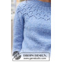 Rain Romance Sweater by DROPS Design - Bluse Strikkeopskrift str. S - XXXL