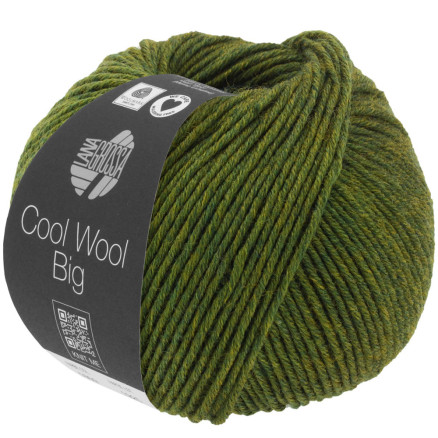 Lana Grossa Cool Wool Big Garn 611 Grøn Meleret thumbnail