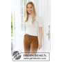 Comfy Caramel Trousers by DROPS Design - Bukser Strikkeopskrift str. S - XXXL