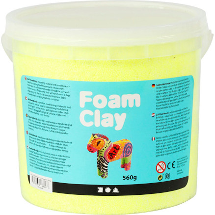 Foam ClayÂ®, neon gul, 560 g/ 1 spand